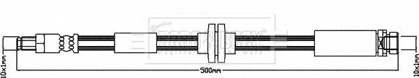 BORG & BECK Bremžu šļūtene BBH8054